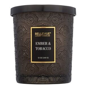 New Bellevue Luxury Candle Ember & Tobacco - Black